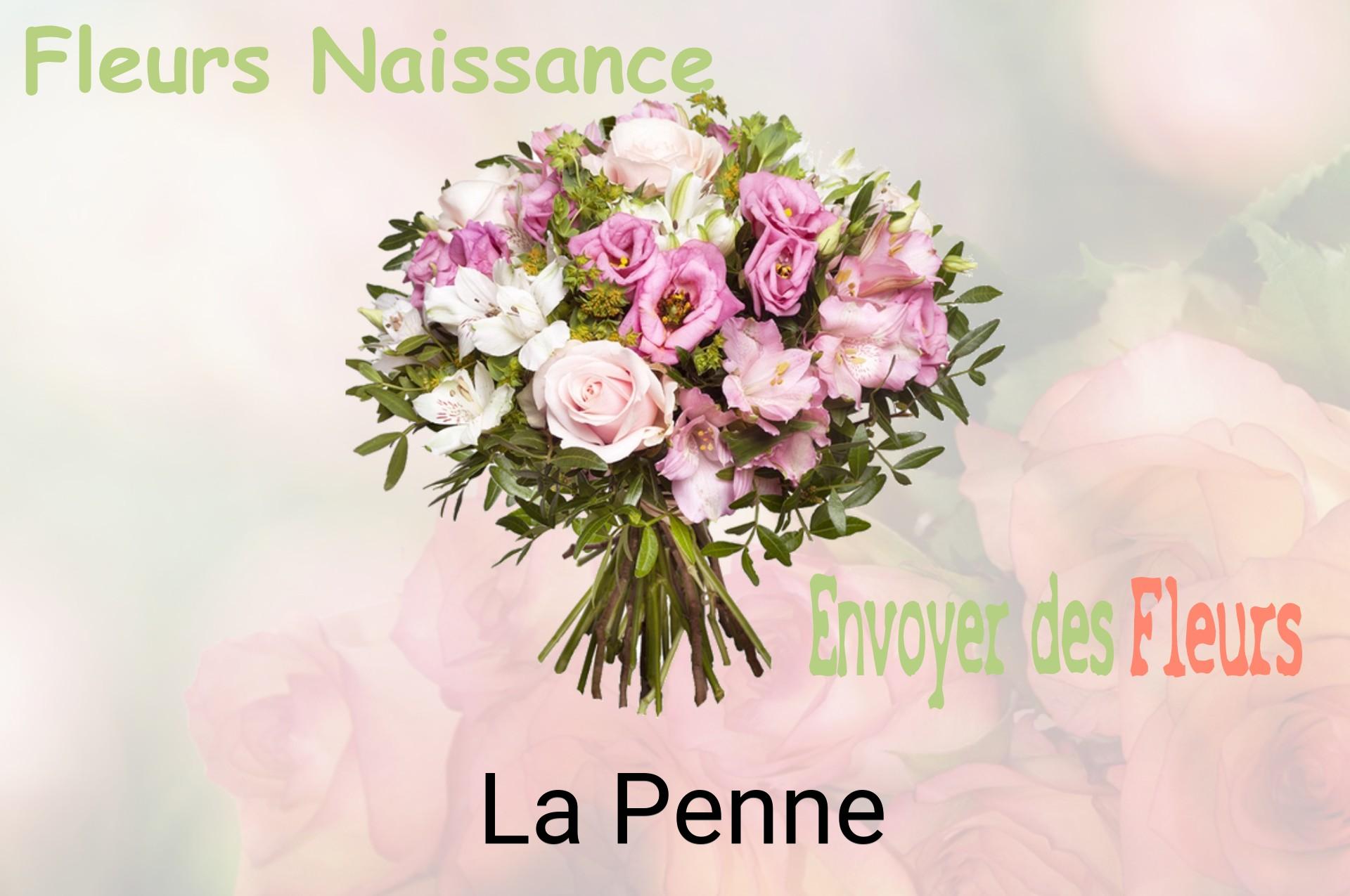 Bouquet de fleurs de naissance livré à La Penne